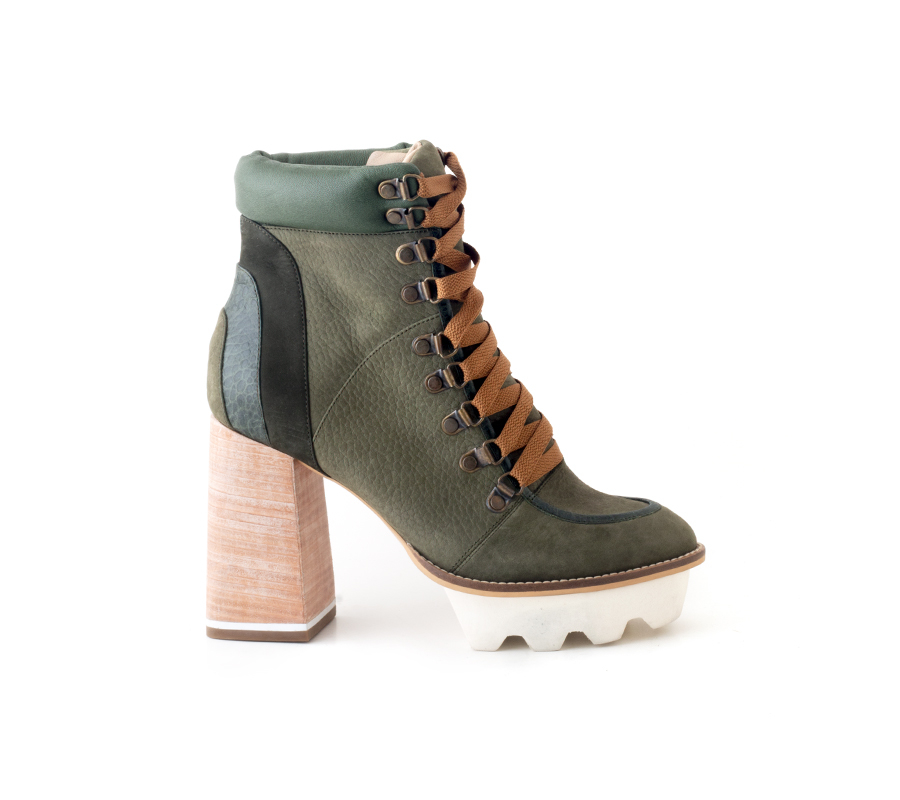 metallic green boot