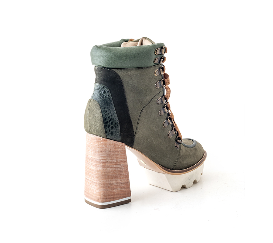 metallic green boot