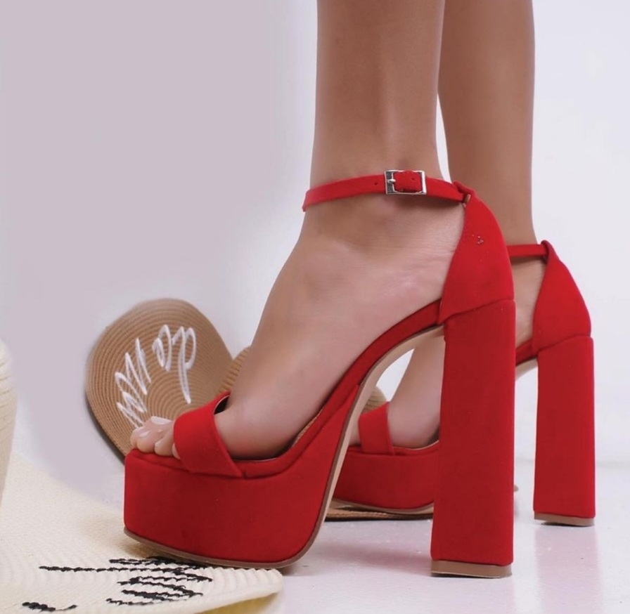 Shuzzos - Pumps PLATAFORMAS ABRIL ROJO- PRE