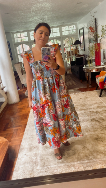 Vestido Valentina Celeste