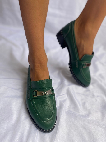 MOCASINES CATALINA TACHAS  VERDE_PRE ORDER