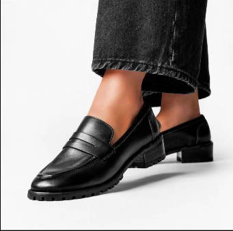 MOCASINES CATALINA NEGRO LISO