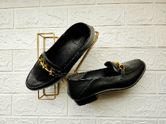 MOCASINES CATA CLASICO NEGRO CROCO _PRE ORDER