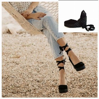 ALPARGATAS SABRINA TOTAL NEGRO T9 .PRE ORDER