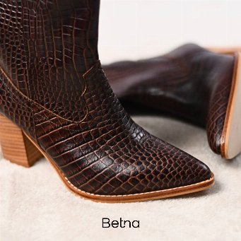 Botas texanas Eloisa - chocolate