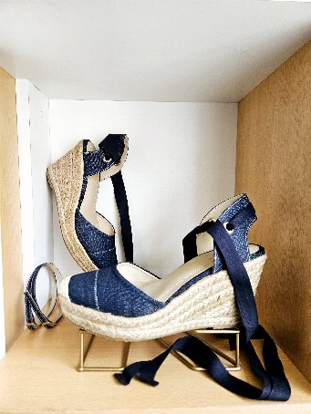 ALPARGATAS VALENTINA DENIM  AZUL T7 -PRE ORDER