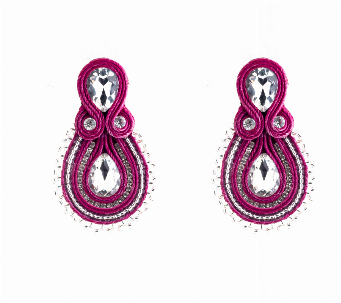 Maxiaretes soutache y mostacillas