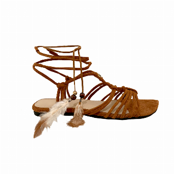 SANDALIAS TIRAS CAMEL