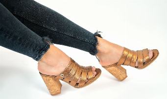 SANDALIAS CLEO COBRE