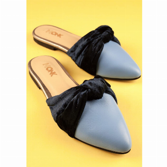 Mule Nudo Azul